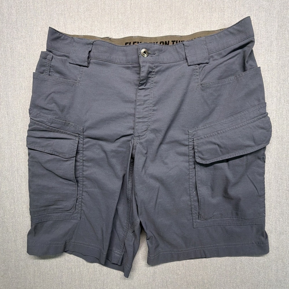 Duluth Trading Co Flex Fire Hose Grey Cargo Utility Shorts Men's Size 38